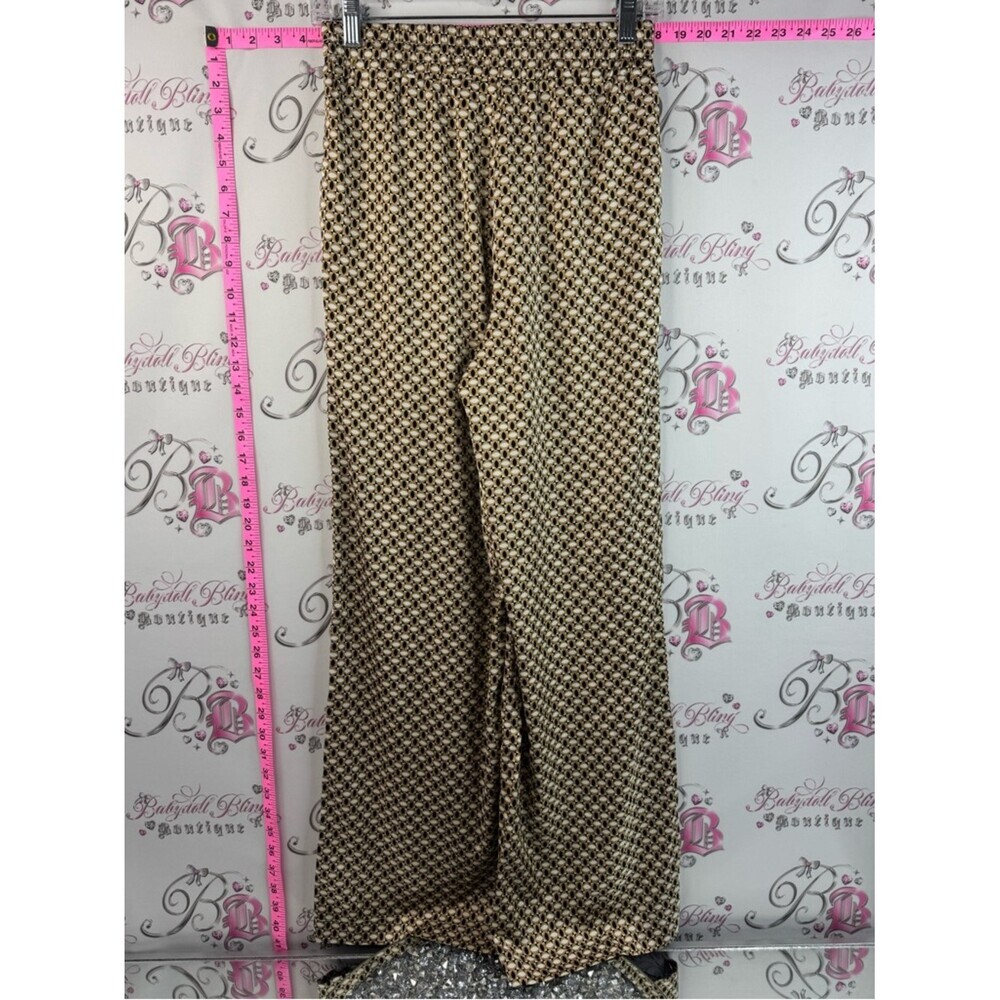 Taver & Blair pants geometric London Geometric Print Palazzo Pants Gold & Black - Picture 2 of 10